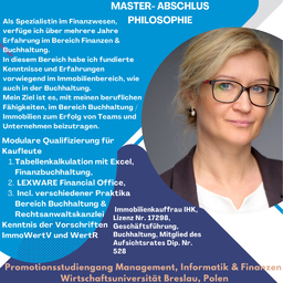 Mag. Malgorzata Dziekanska Immobilienkauffrau Immobiliengutachter 