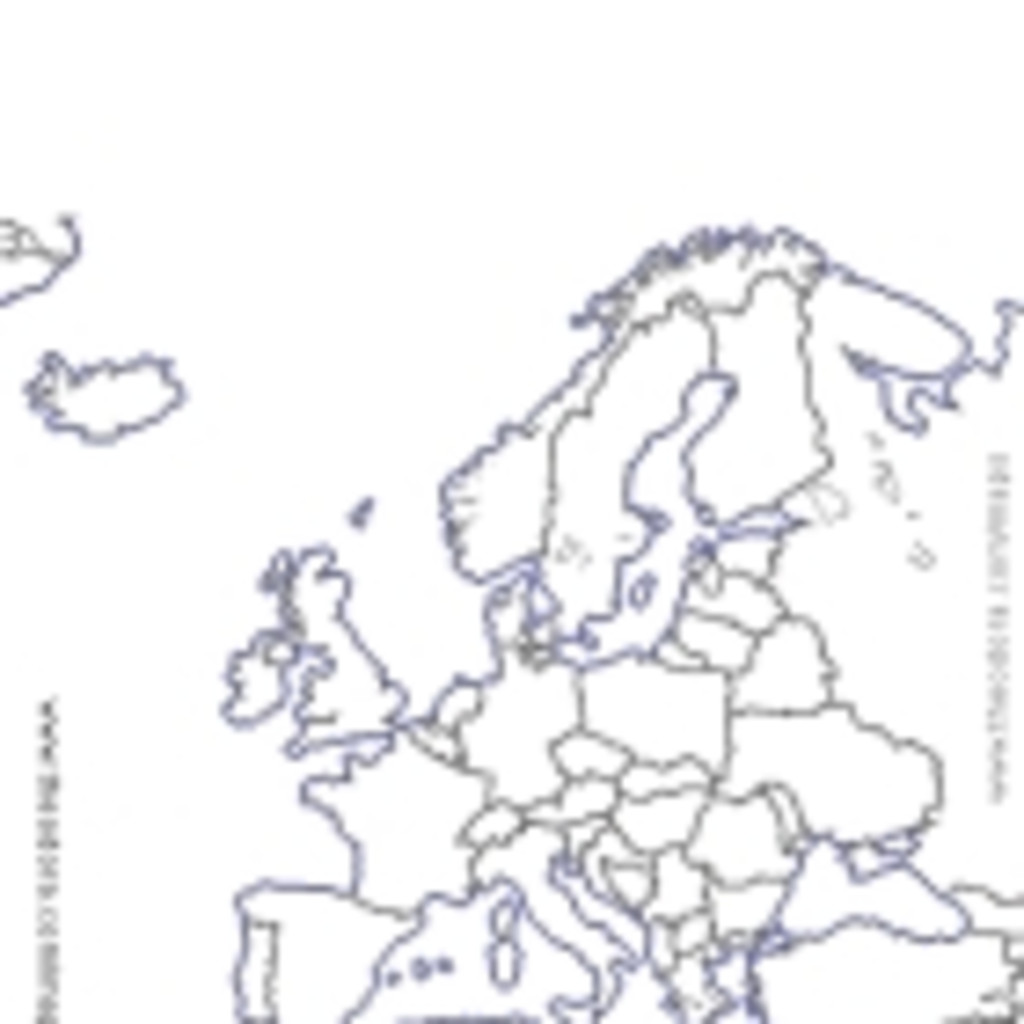 Карта Европы для печати
