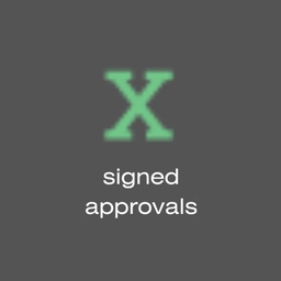 signed approvals